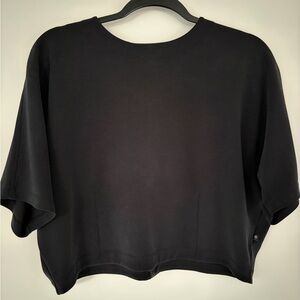 Athleta x Alicia Keys cropped black top